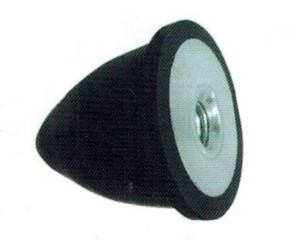 Absorvedor de choque mecânico de borracha com tamanho e forma personalizados Absorvedores negros