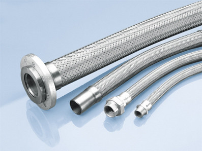 Espessura macia de aço inoxidável flangeada da mangueira 3-12mm da conexão da mangueira flexível