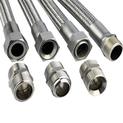 De choque de aço inoxidável da mangueira flexível do metal do  de PTFE mangueira de absorção
