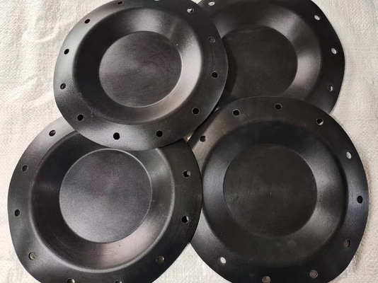 Garrafas de borracha para válvulas industriais com elevada resistência química