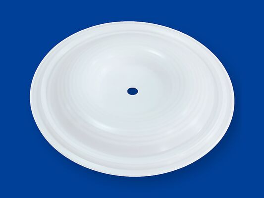 Diafragma de bomba dosadora de 50 mm de diâmetro e longa duração, projetado para aumentar a eficiência da bomba e reduzir a frequência de manutenção