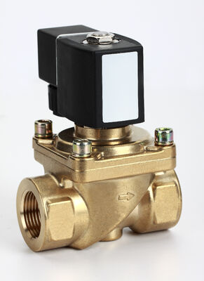 Válvula solenoide industrial Válvula de controlo elétrica durável para aplicações de gás fluido e água com desempenho