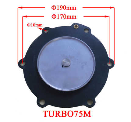 HN-TURBO-75M Rubber Diaphragm Seals para o CR franco PTFE EPDM do coletor de poeira NR do saco NBR